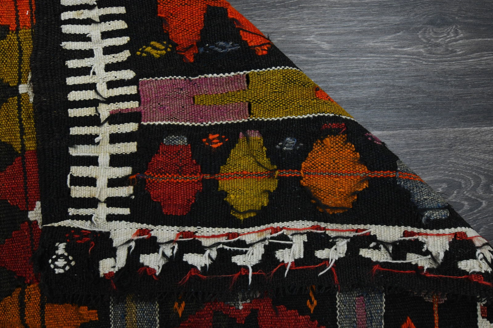 3.1x12 ft, TURKISH KILIM Runner - 16