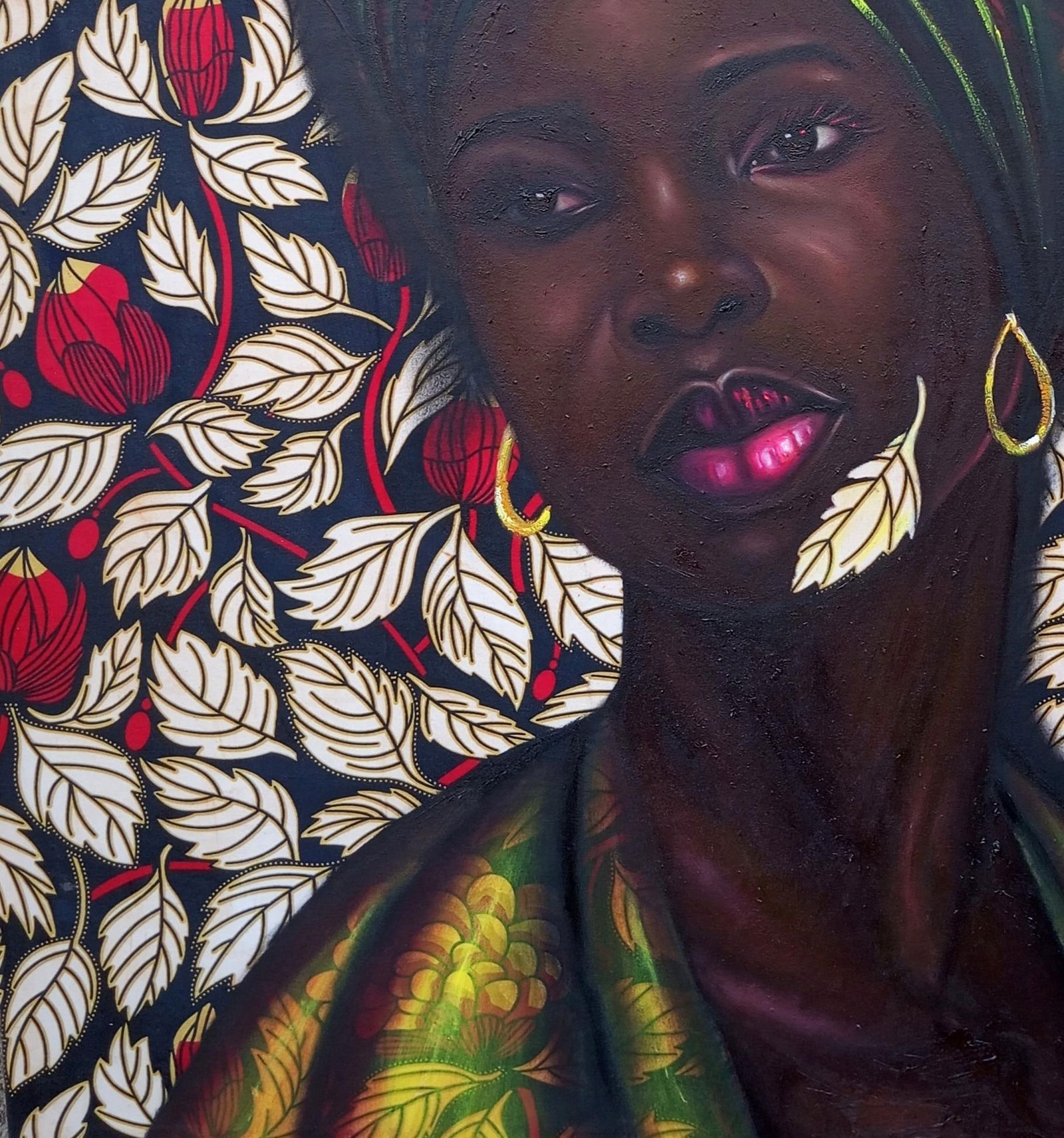 Bakare Abubakri-sideeq Babatunde, Souvenirs of Beauty 1 - 21st Century Mixed Media with Oil and - 10