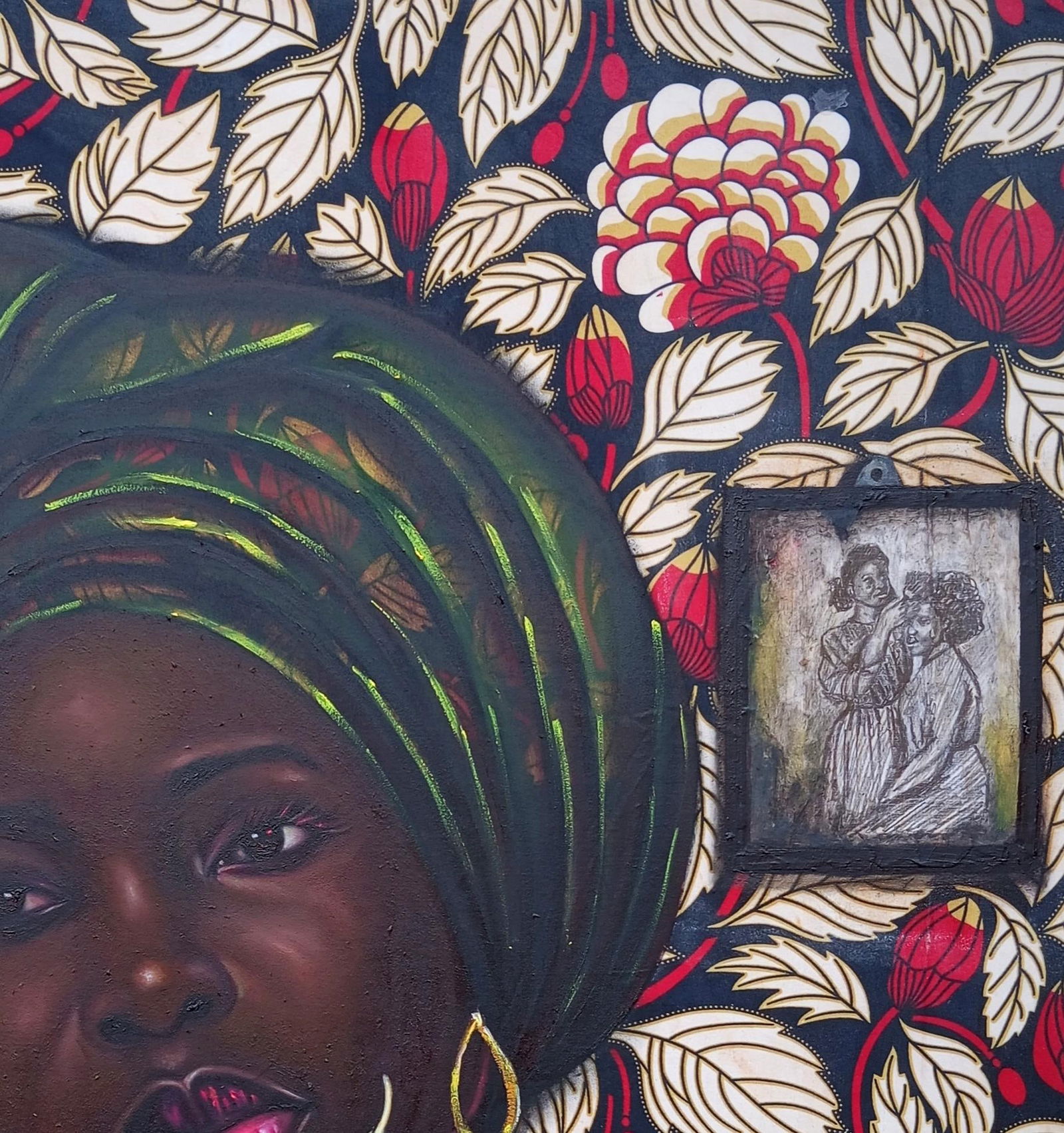 Bakare Abubakri-sideeq Babatunde, Souvenirs of Beauty 1 - 21st Century Mixed Media with Oil and - 15