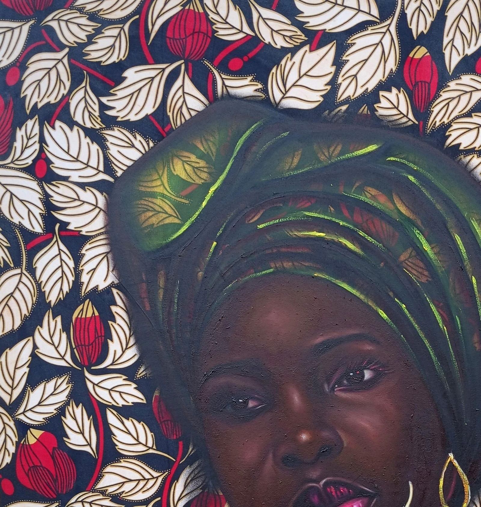 Bakare Abubakri-sideeq Babatunde, Souvenirs of Beauty 1 - 21st Century Mixed Media with Oil and - 2