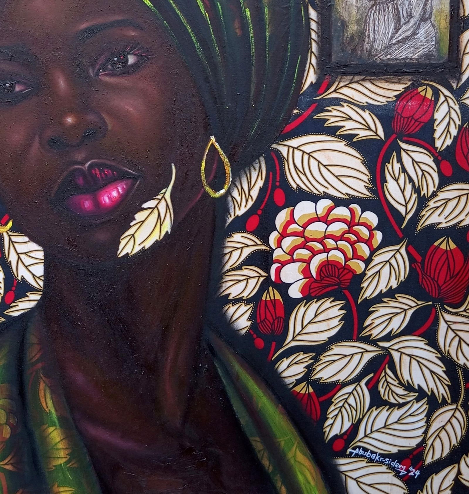 Bakare Abubakri-sideeq Babatunde, Souvenirs of Beauty 1 - 21st Century Mixed Media with Oil and - 5