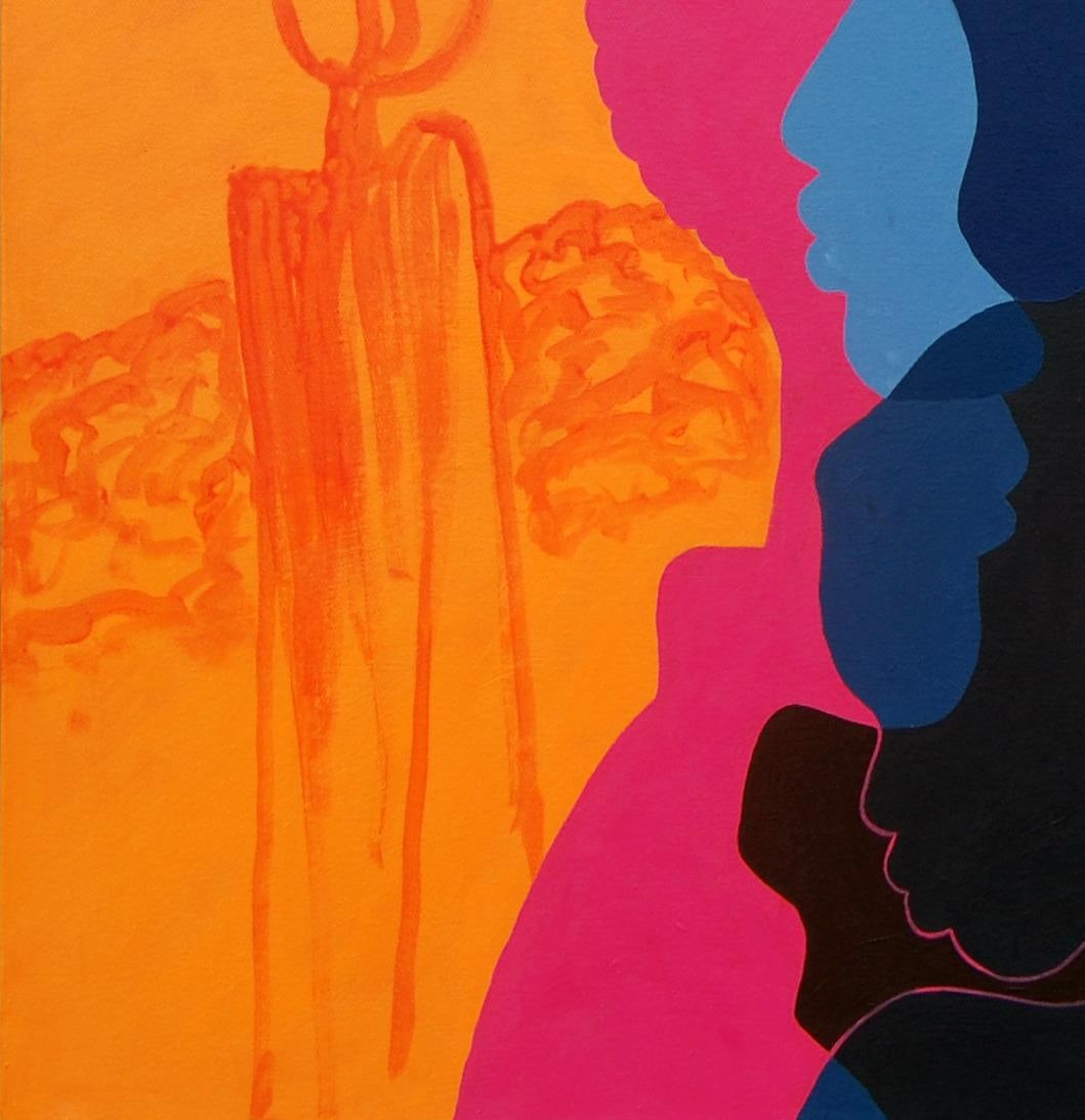 Orioye Samuel, Perspectives - 21st Century, Contemporary Figurative, Colourful, Silhouette, 2024 - 7