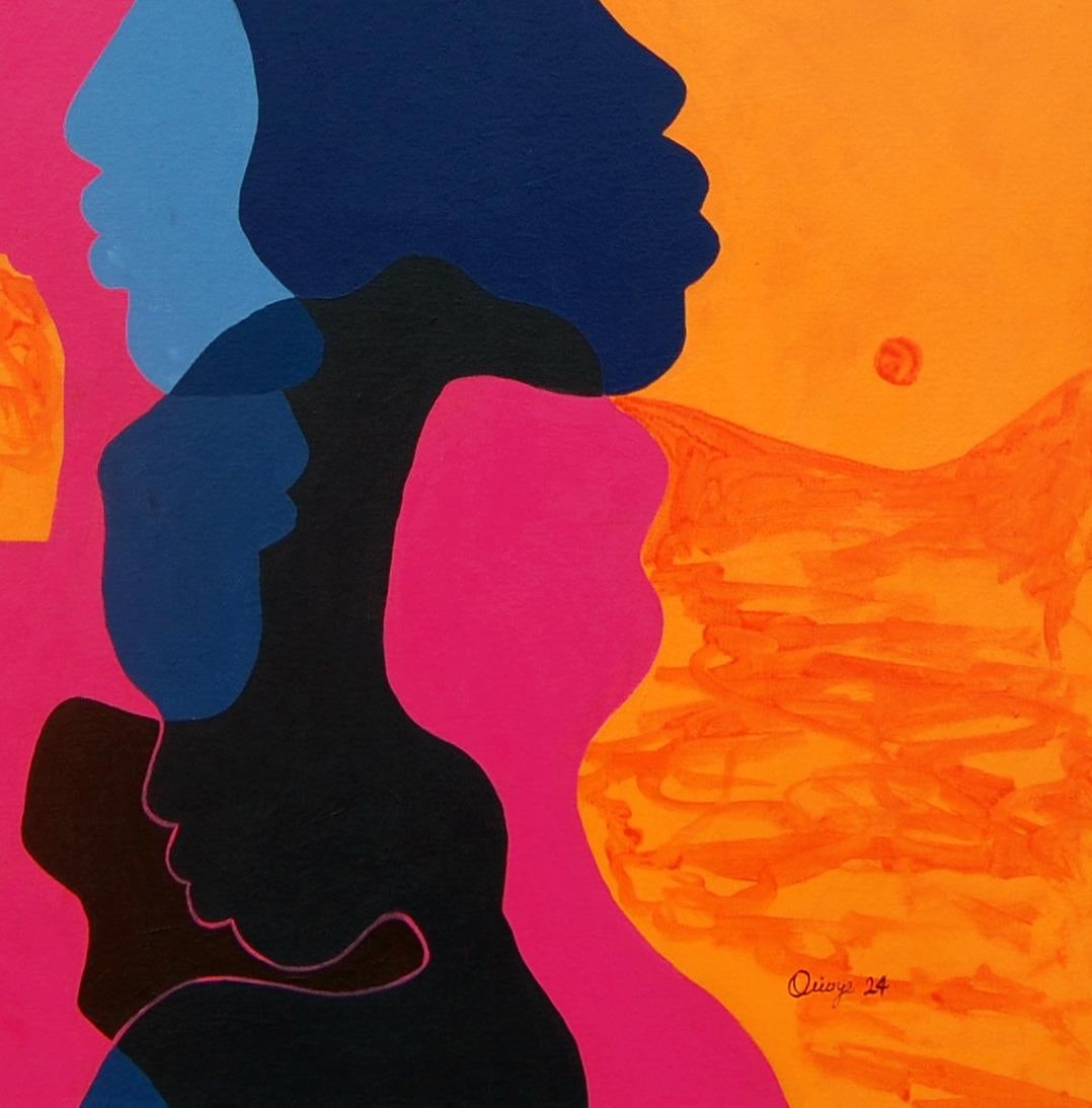 Orioye Samuel, Perspectives - 21st Century, Contemporary Figurative, Colourful, Silhouette, 2024 - 8