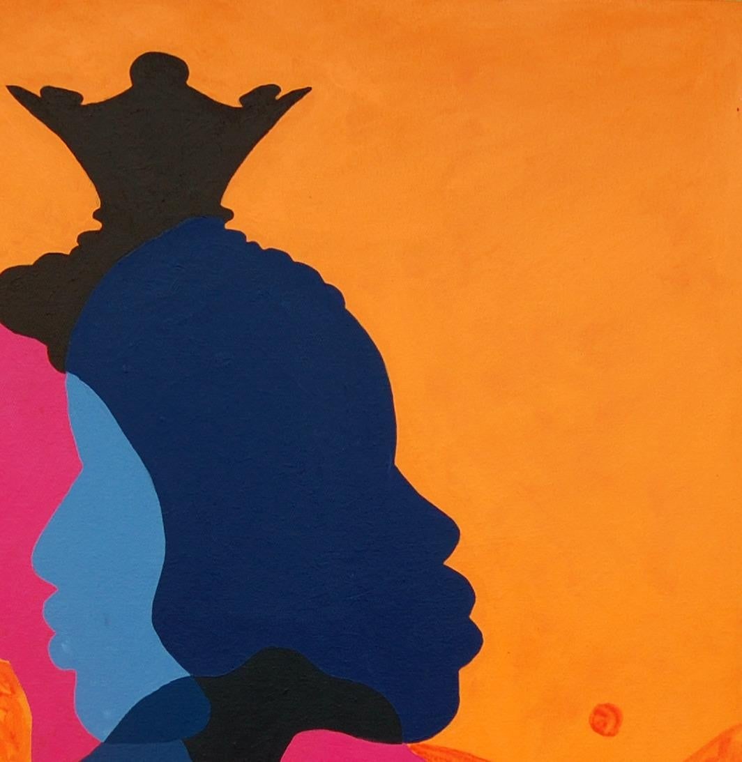 Orioye Samuel, Perspectives - 21st Century, Contemporary Figurative, Colourful, Silhouette, 2024 - 12