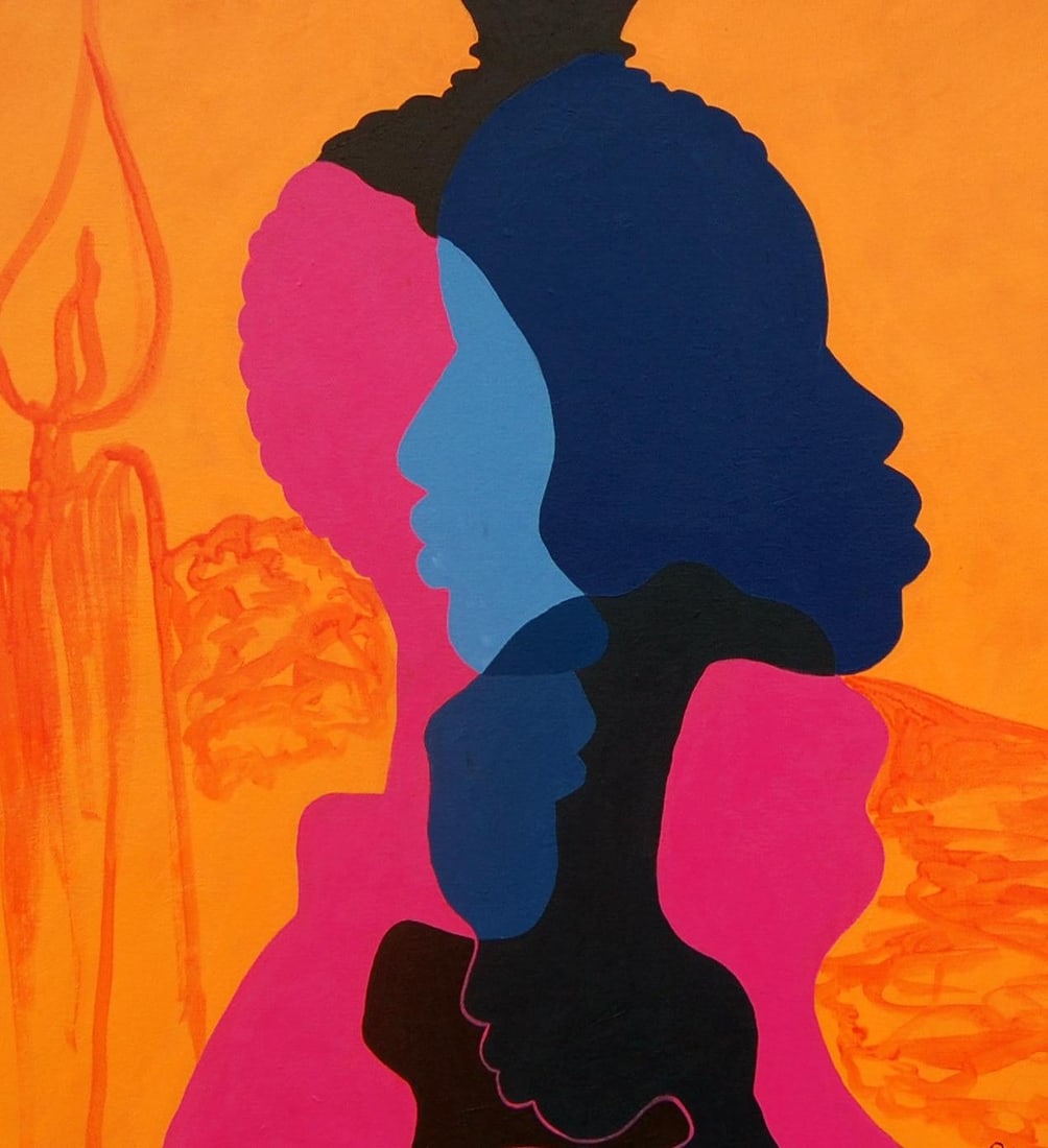 Orioye Samuel, Perspectives - 21st Century, Contemporary Figurative, Colourful, Silhouette, 2024 - 3