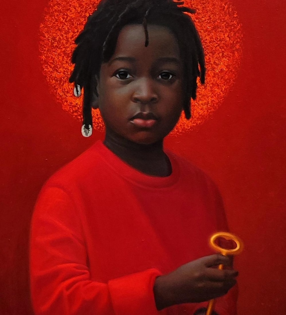 Ani Izuchukwu Valentine, Rising Son -21st Century, Contemporary, Figurative Portrait, Expressionism, - 3