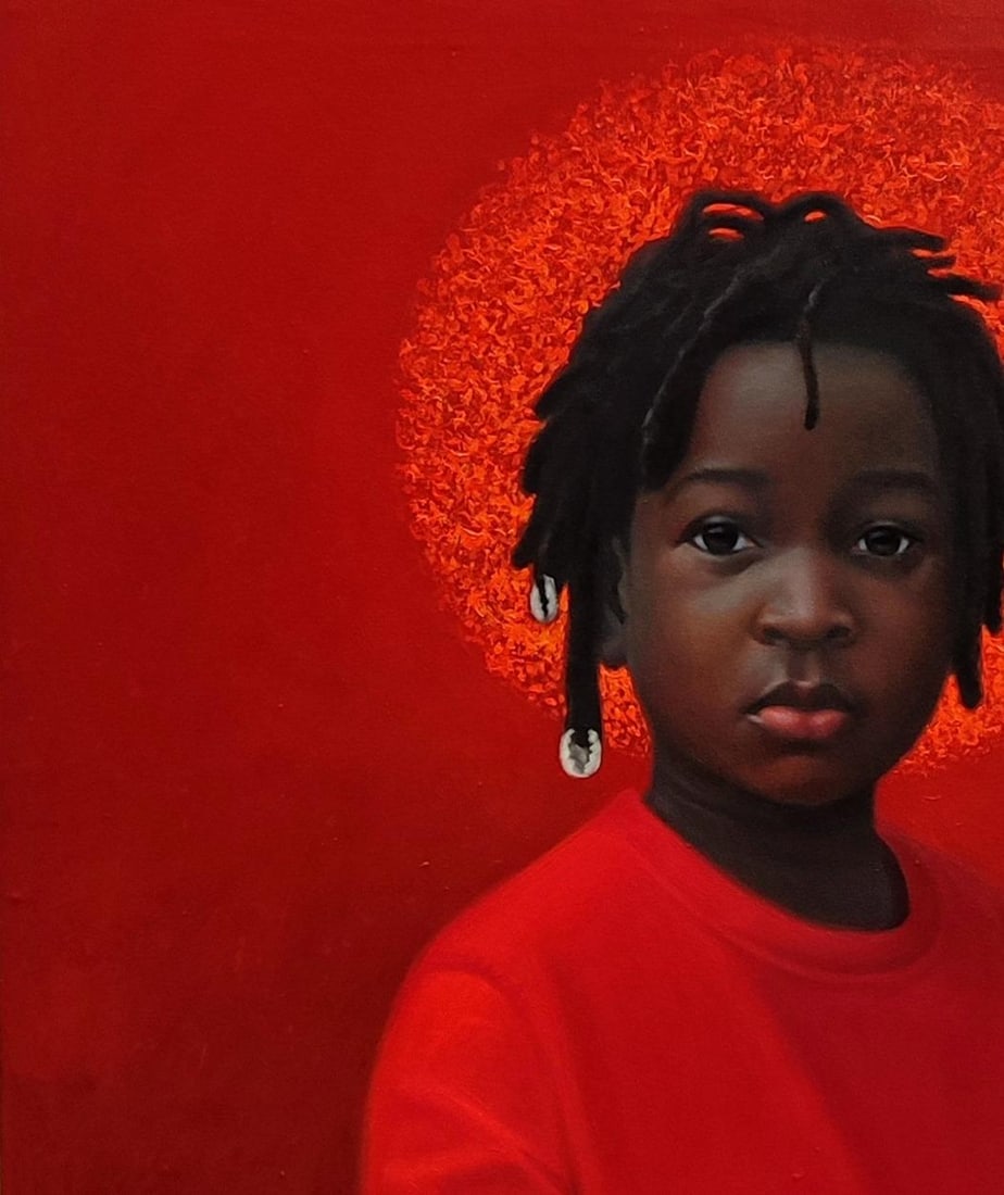 Ani Izuchukwu Valentine, Rising Son -21st Century, Contemporary, Figurative Portrait, Expressionism, - 5