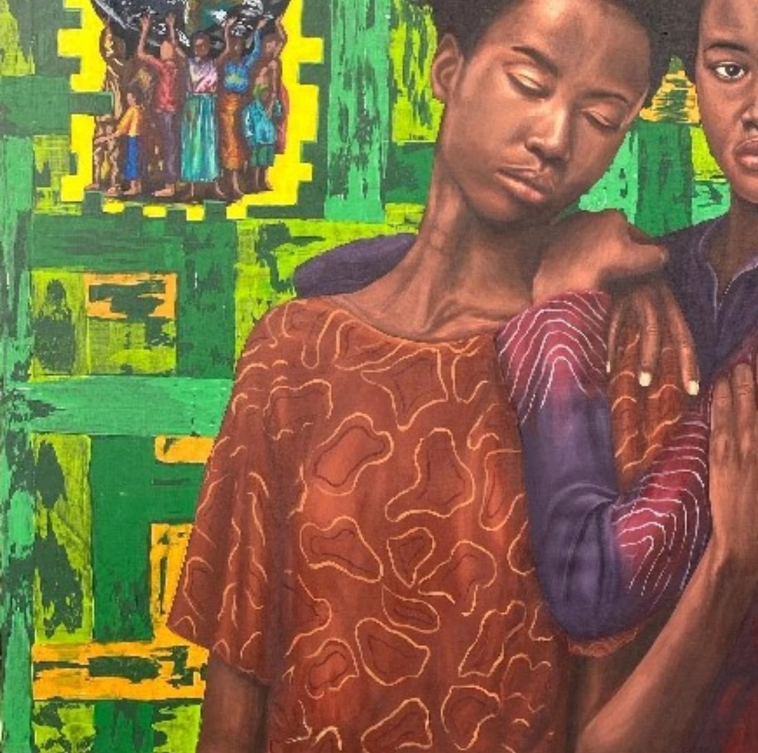 Adebayo Taiwo, Ubuntu (The Essence of Humanity - 21st Century, Contemporary, Figurative, Women, 2023 - 8