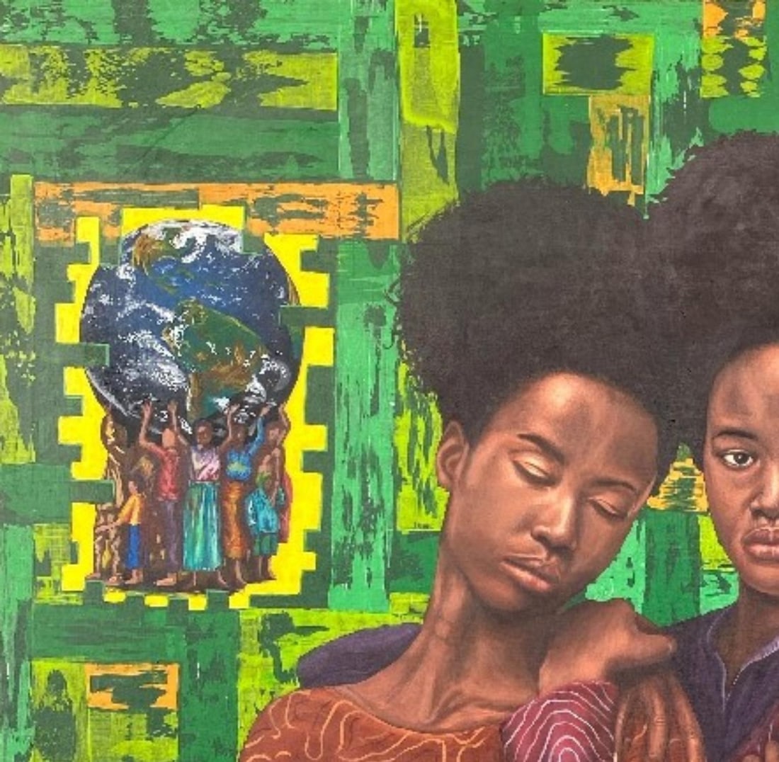 Adebayo Taiwo, Ubuntu (The Essence of Humanity - 21st Century, Contemporary, Figurative, Women, 2023 - 6