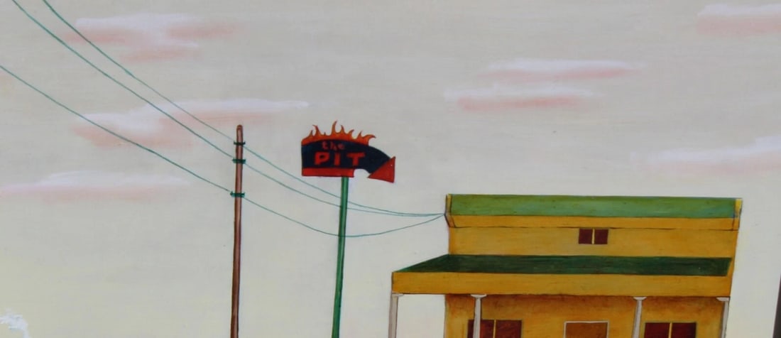 TIM VERMEULEN Modernist Dante's Inferno Titans Sink in the Earth 2004 oil - 5