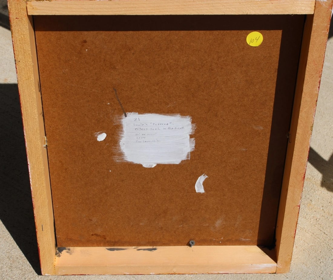 TIM VERMEULEN Modernist Dante's Inferno Titans Sink in the Earth 2004 oil - 7