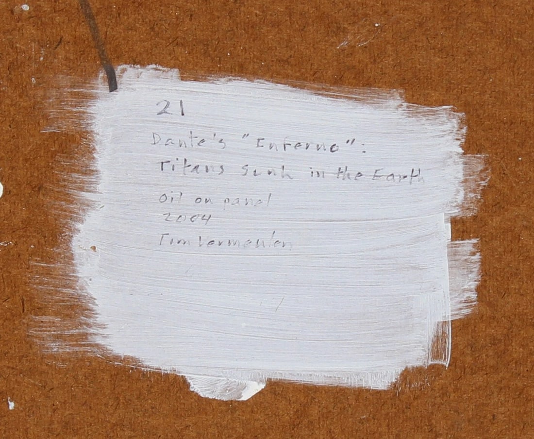 TIM VERMEULEN Modernist Dante's Inferno Titans Sink in the Earth 2004 oil - 8