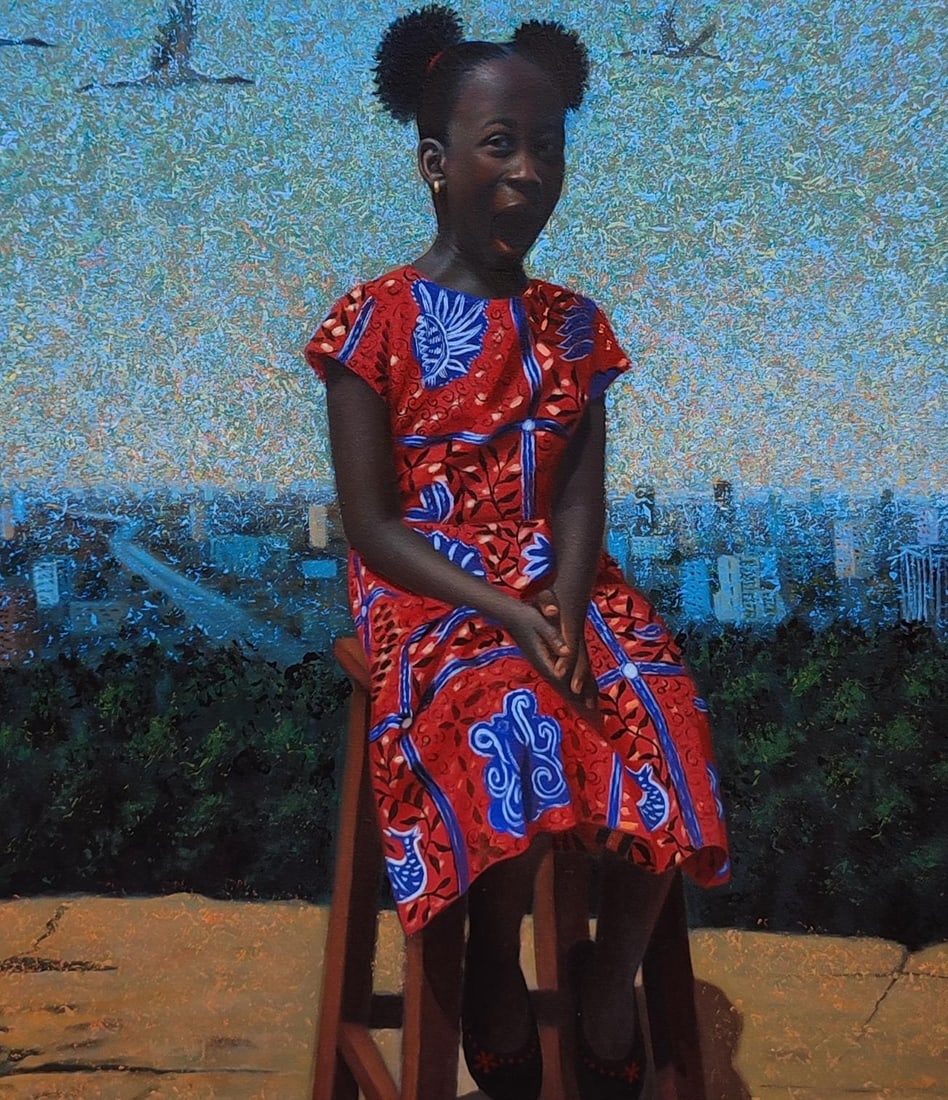 Ani Izuchukwu Valentine, Daddy's Girl -21st Century, Contemporary, Figurative Portrait, - 10