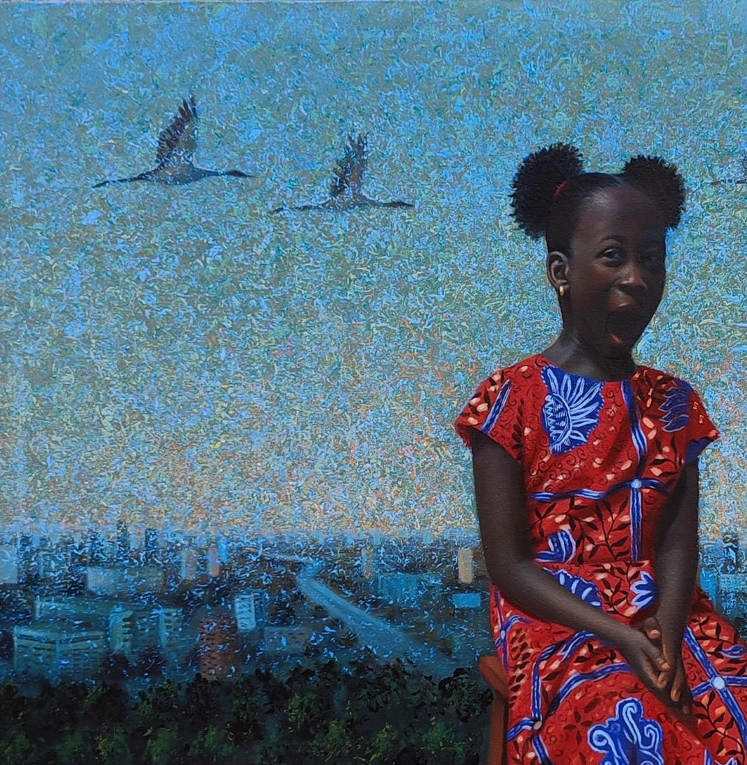 Ani Izuchukwu Valentine, Daddy's Girl -21st Century, Contemporary, Figurative Portrait, - 12