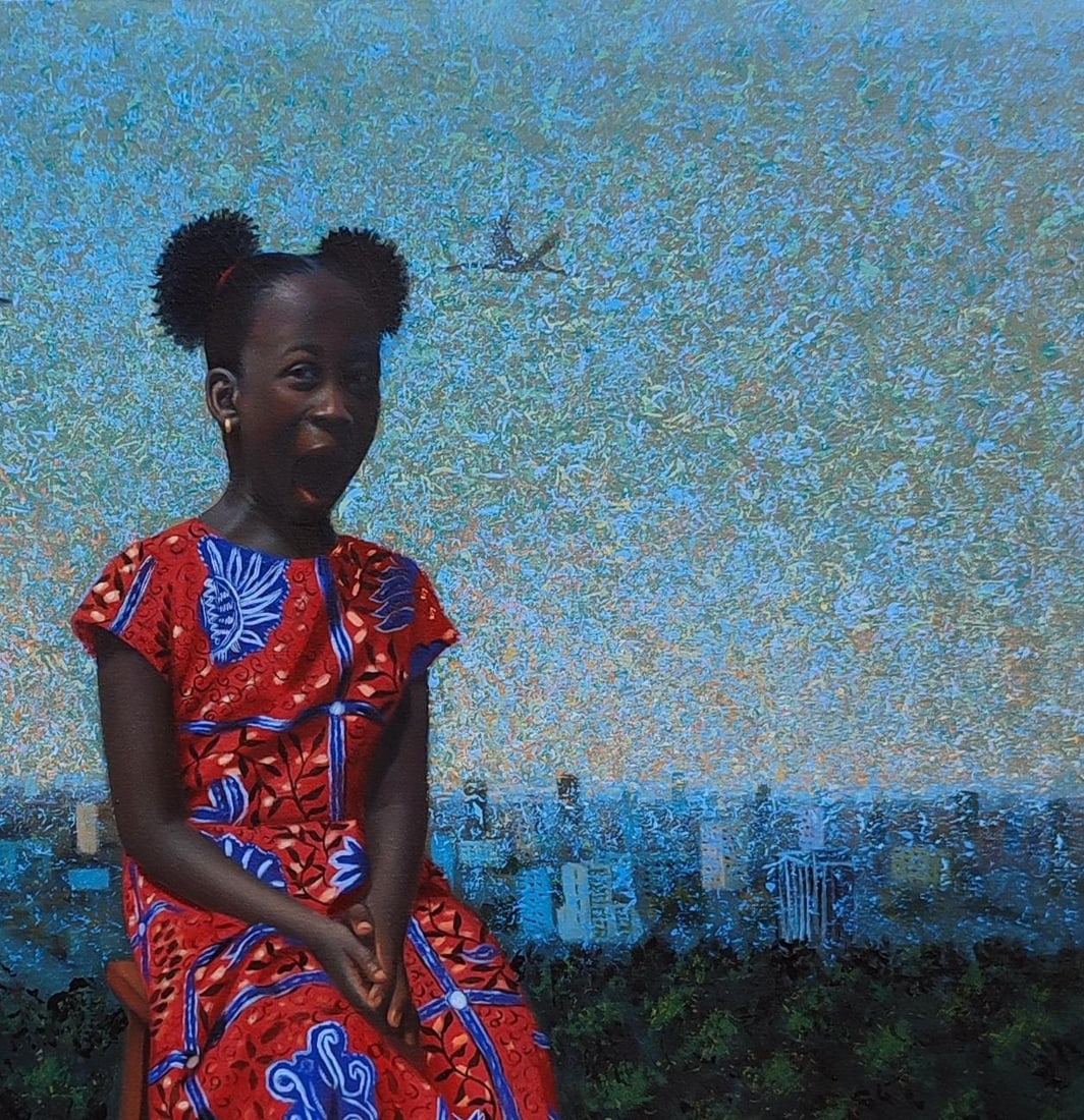 Ani Izuchukwu Valentine, Daddy's Girl -21st Century, Contemporary, Figurative Portrait, - 13
