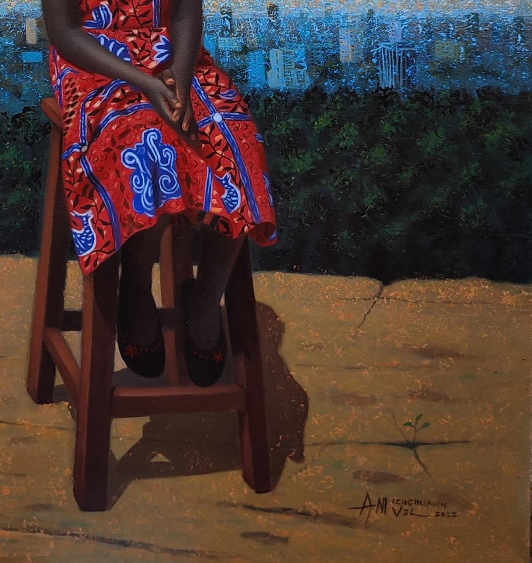 Ani Izuchukwu Valentine, Daddy's Girl -21st Century, Contemporary, Figurative Portrait, - 3