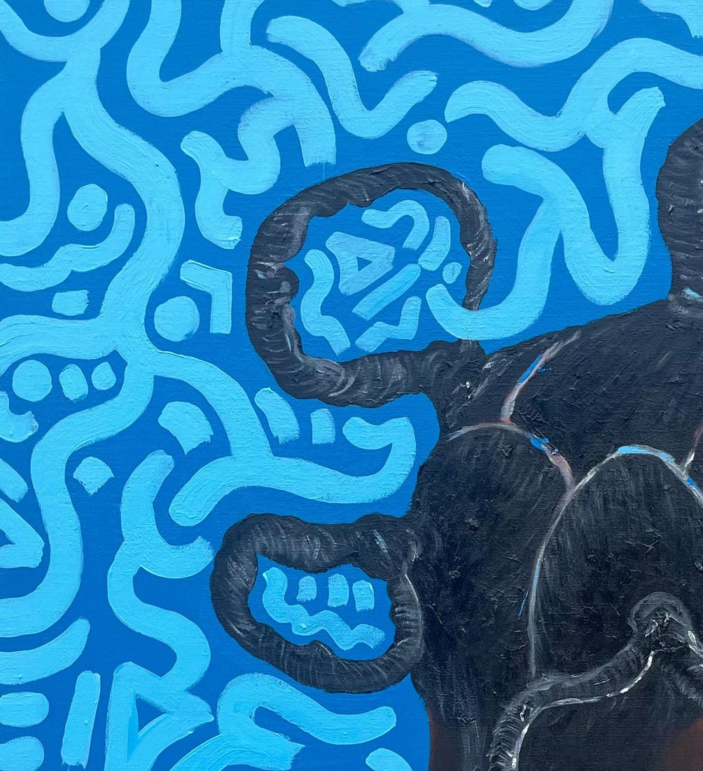 Oluwafemi Akanmu, Identity 3 - 21st Century, Contemporary, Portrait, Mixed Media, African Woman, - 8