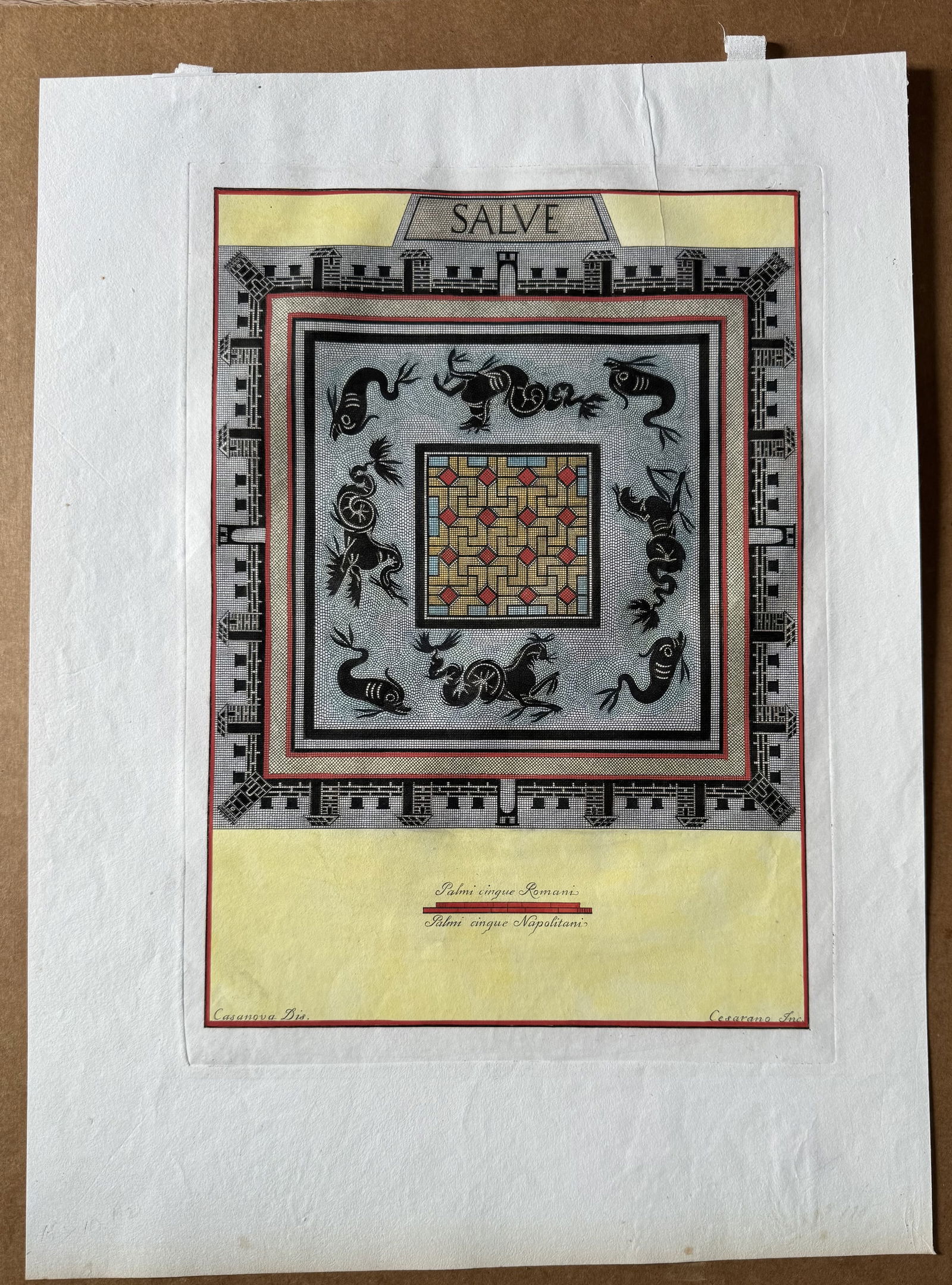 Cesarano Niccolo / Casanova Giovanni Battisia 18th century handcolored etching engraving lot of 9: Title: Cesarano Niccolo / Casanova Giovanni Battisia 18th century handcolored etching engraving lot of 9 Le Antichit? di Ercolano EsposteDescription:sold as is unframed / ready to be framed Le