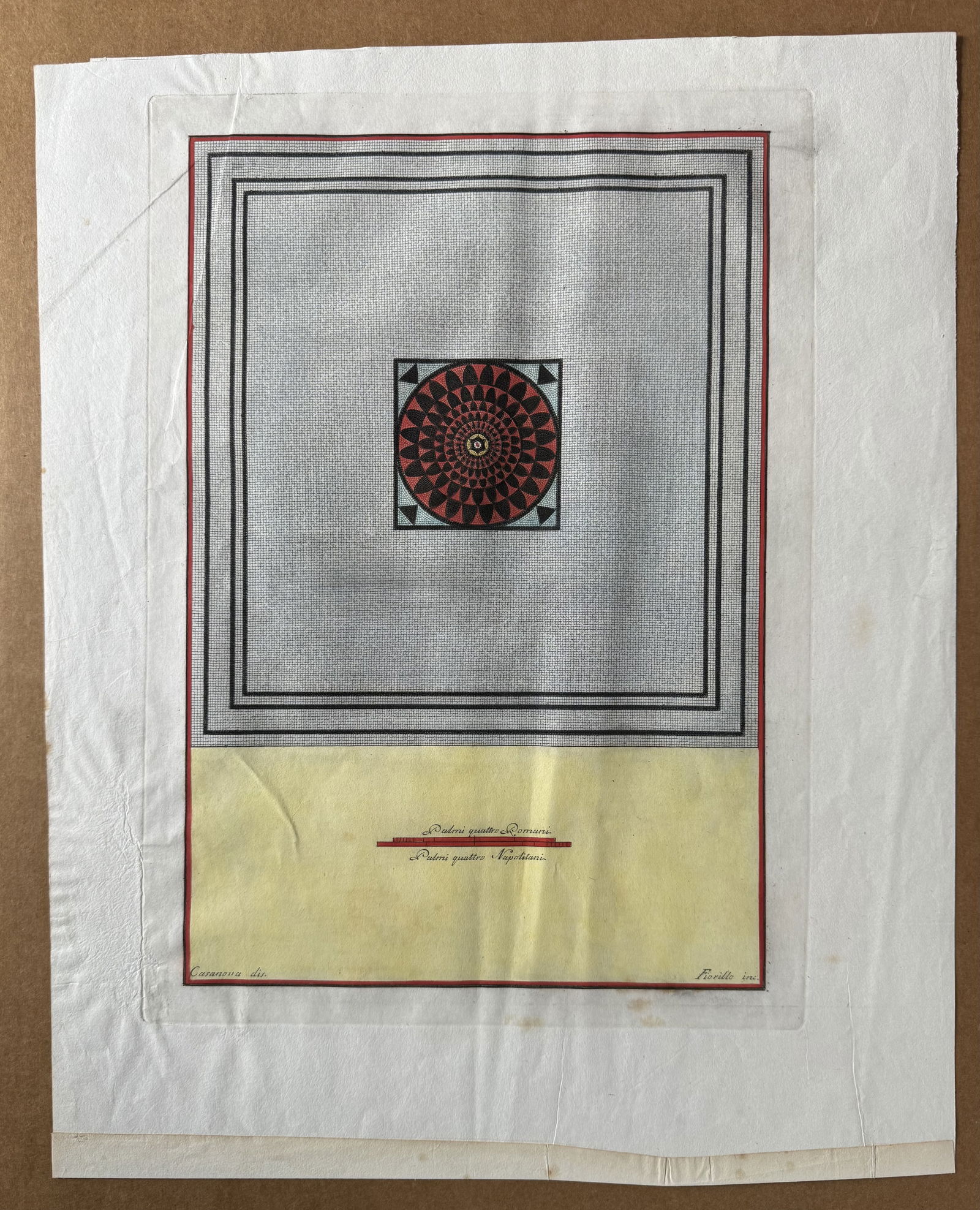 Cesarano Niccolo / Casanova Giovanni Battisia 18th century handcolored etching engraving lot of 9 - 5