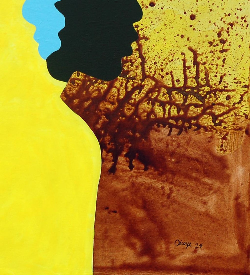 Orioye Samuel, Player - 21st Century, Contemporary Figurative, Colourful, Silhouette, Men, 2024 - 8