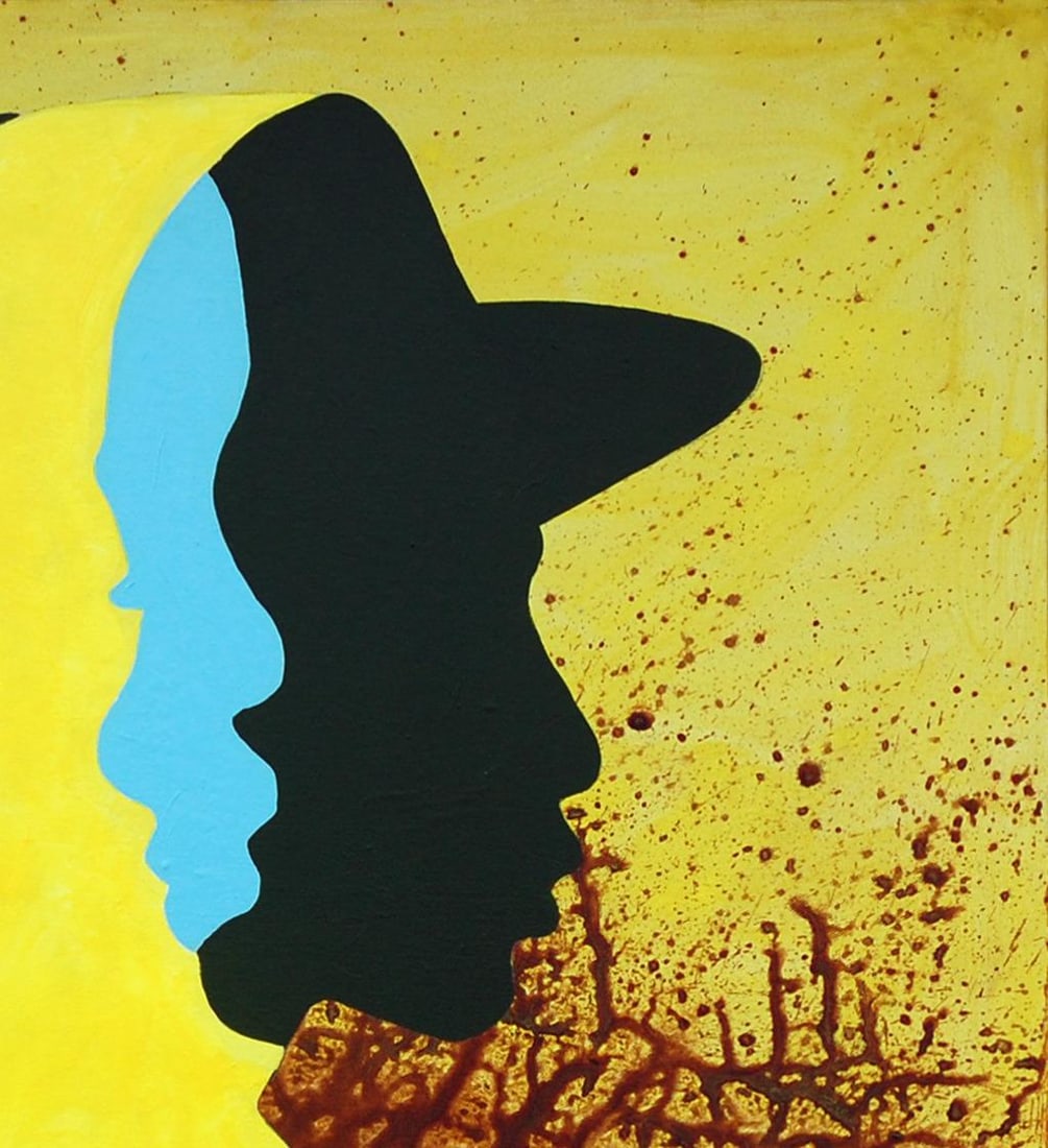 Orioye Samuel, Player - 21st Century, Contemporary Figurative, Colourful, Silhouette, Men, 2024 - 6