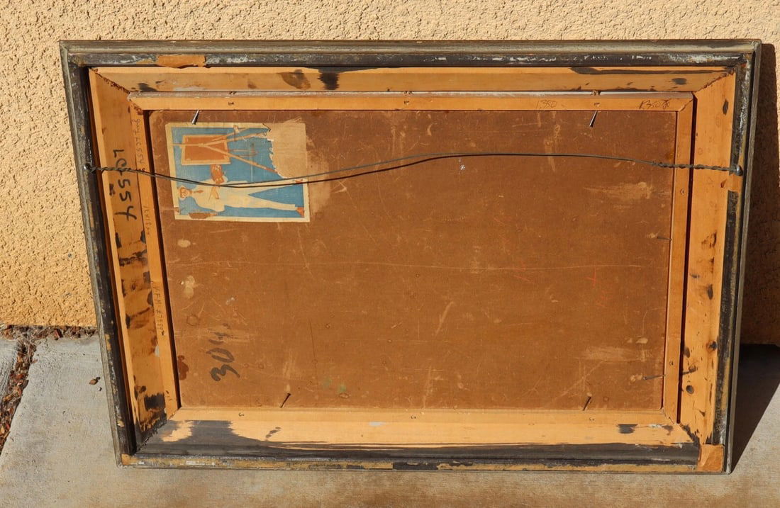 ROBERT HENRY LOGAN Important American Impressionist Autumn Trees by a Road oil - 10