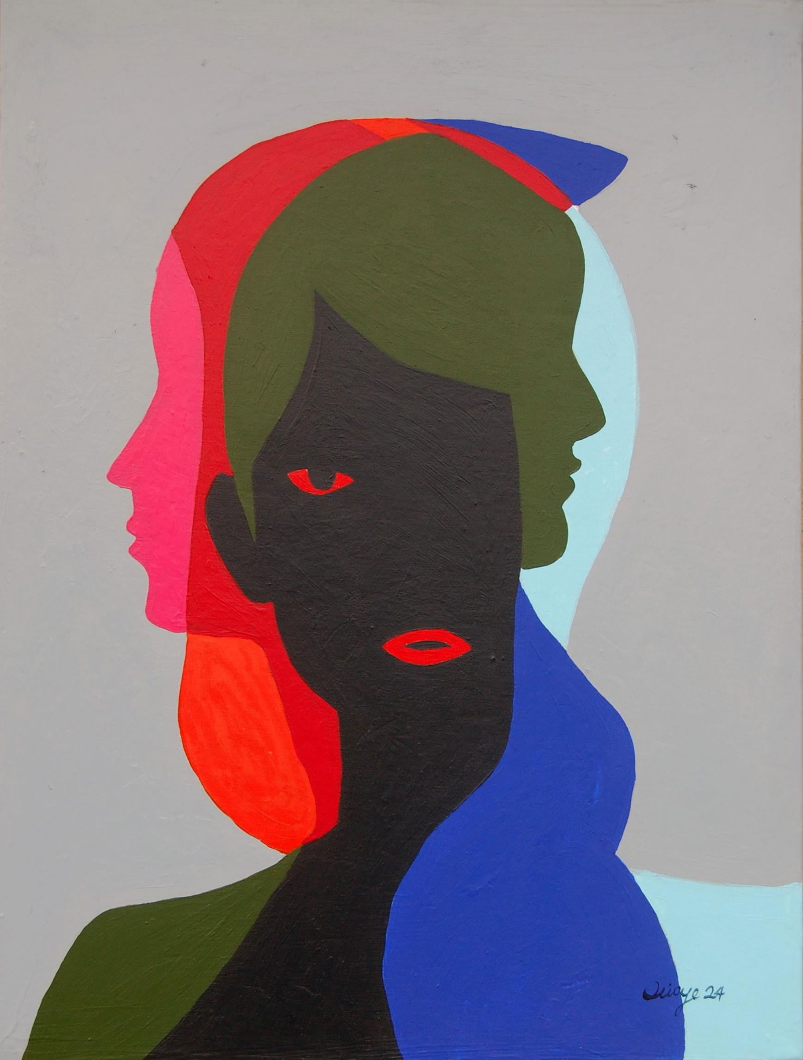 Orioye Samuel, Pronoun of Identities - 21st Century, Contemporary Figurative, Silhouette, Women, - 8