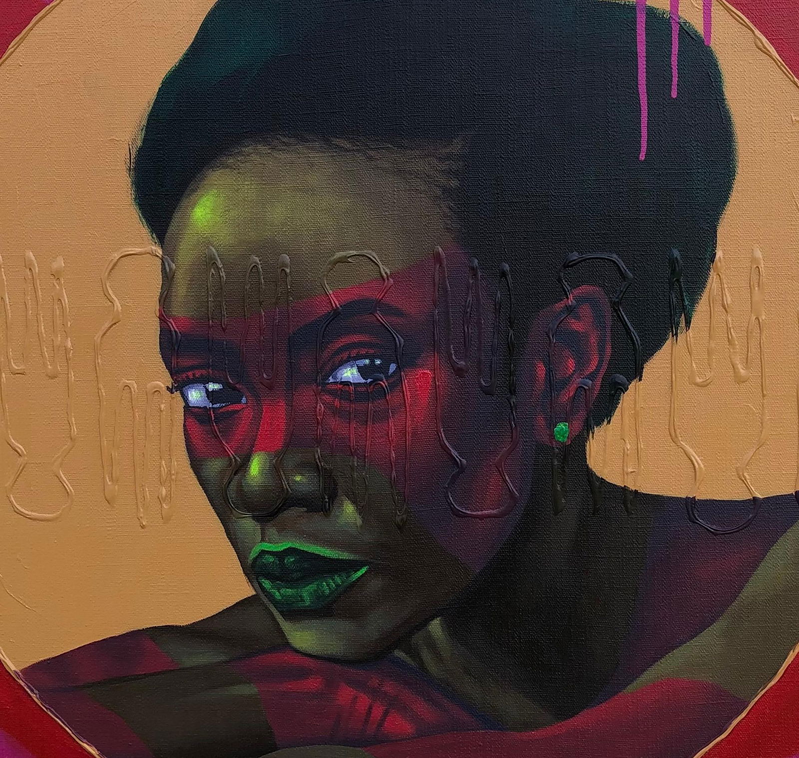 Jayeola Joshua, Her Gaze II - 21st Century, Contemporary, Figurative Portrait, Women, Beautiful, - 9