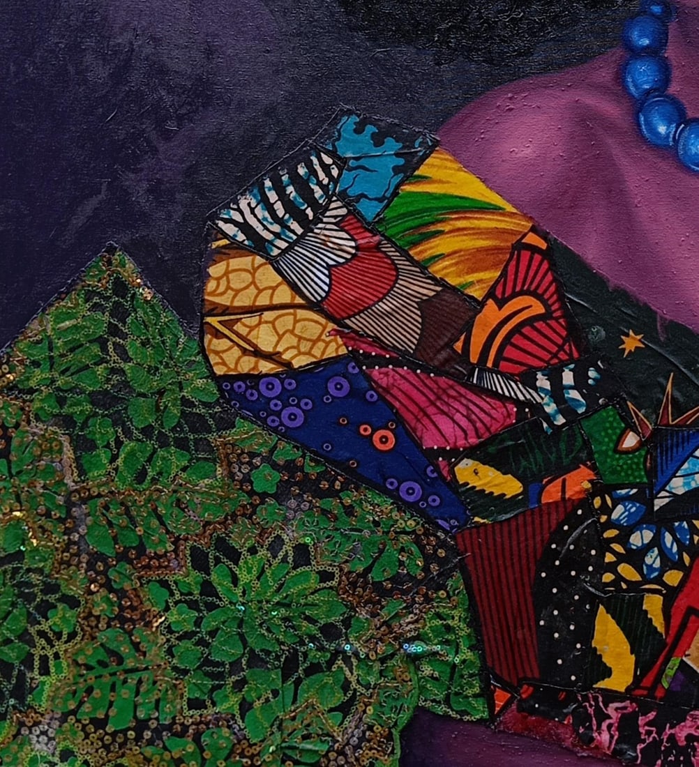 Bakare Abubakri-sideeq Babatunde, Pearl of Heritage - 21st Century Mixed Media with Oil and African - 4