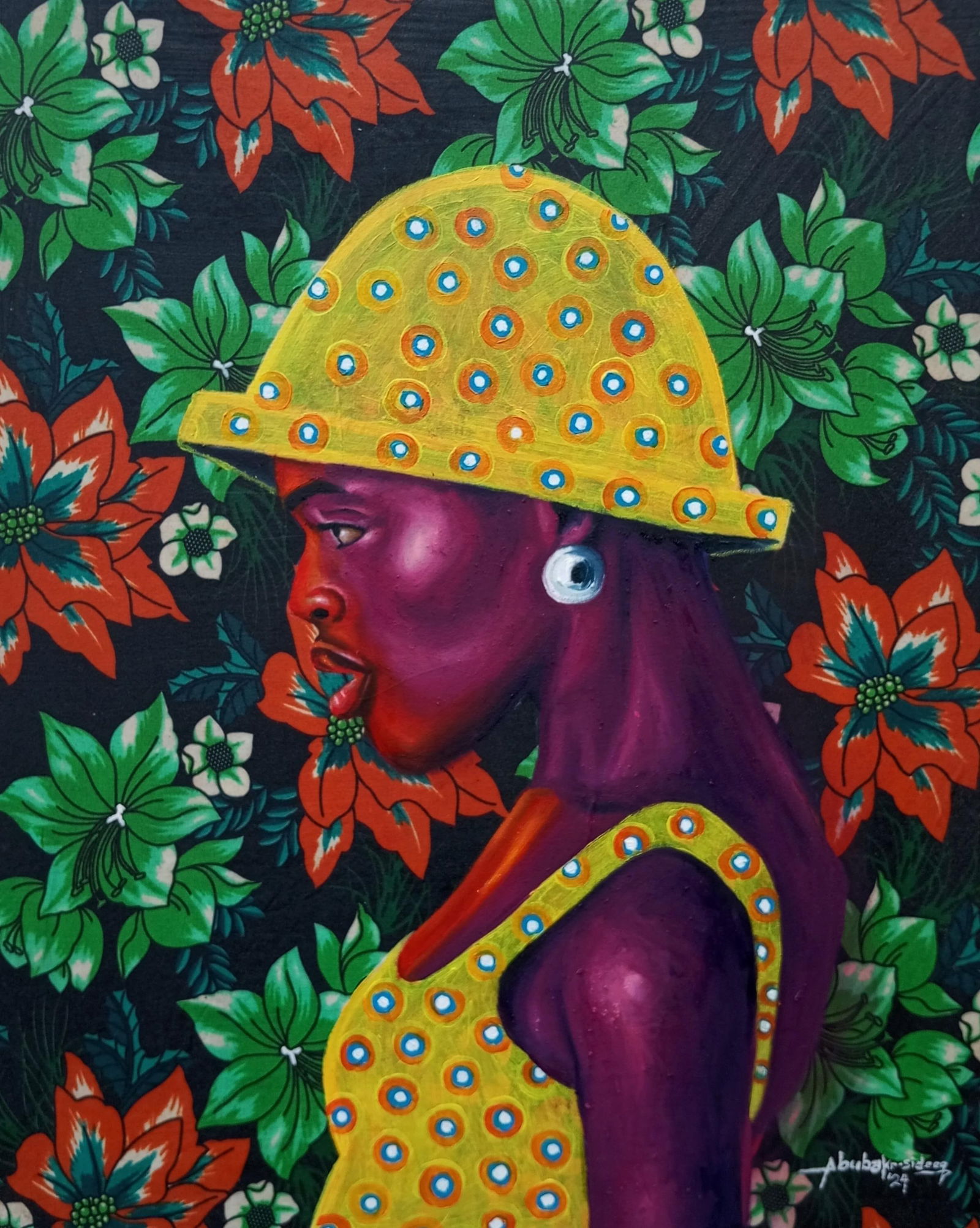 Bakare Abubakri-sideeq Babatunde, Silent Grace - 21st Century, Contemporary Oil and African Women - 2