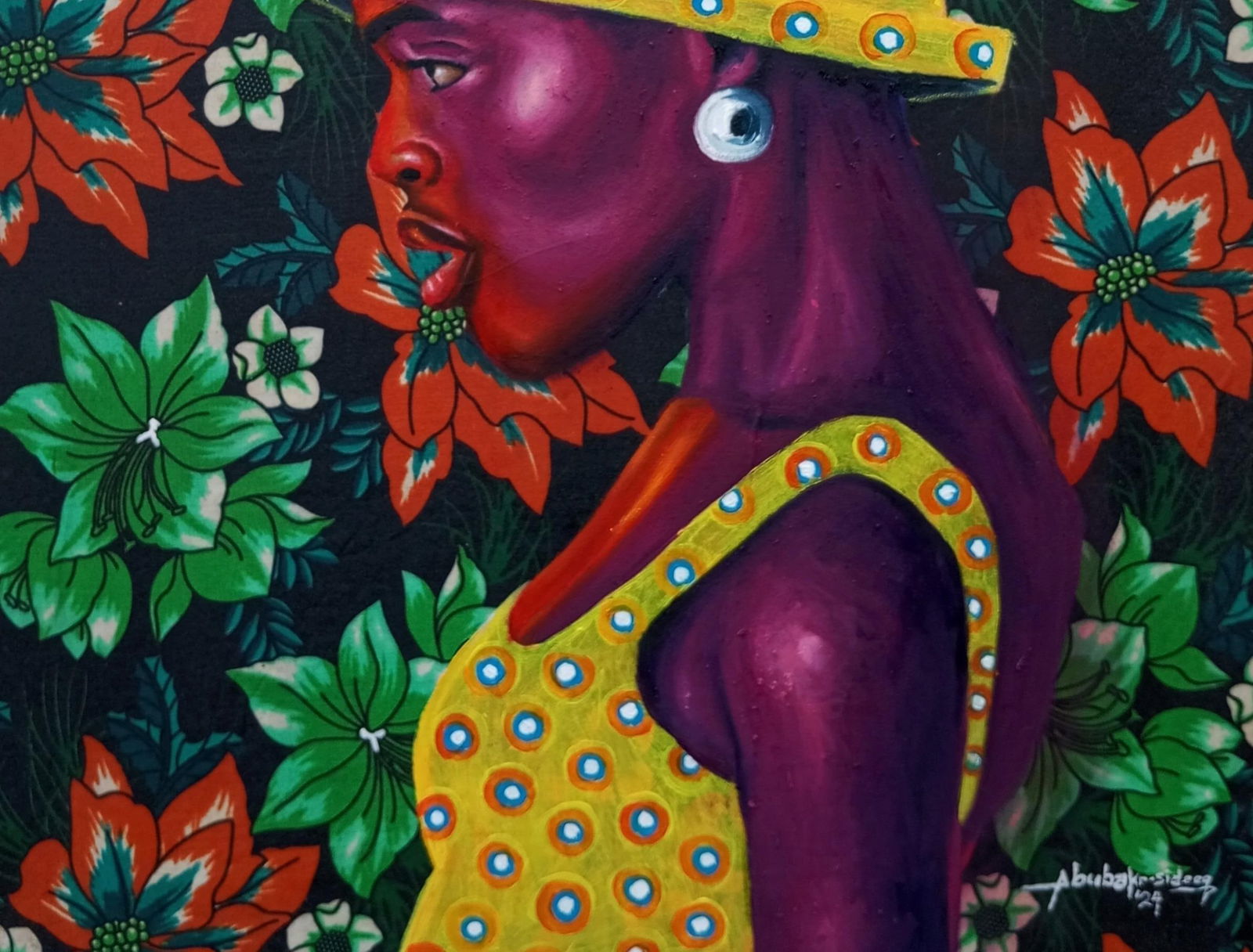 Bakare Abubakri-sideeq Babatunde, Silent Grace - 21st Century, Contemporary Oil and African Women - 4