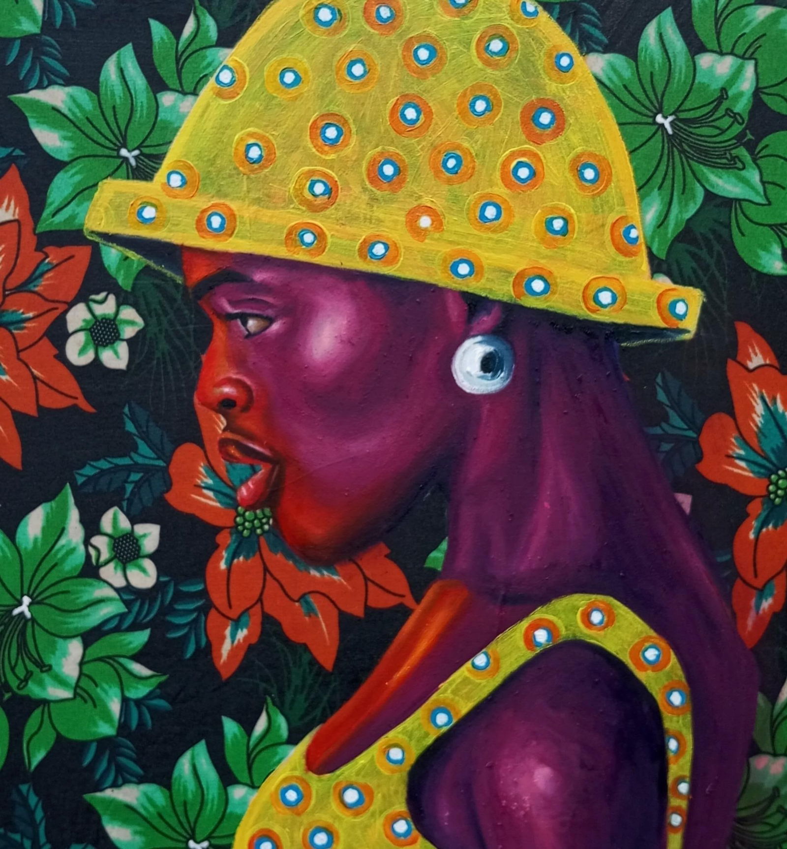 Bakare Abubakri-sideeq Babatunde, Silent Grace - 21st Century, Contemporary Oil and African Women - 5