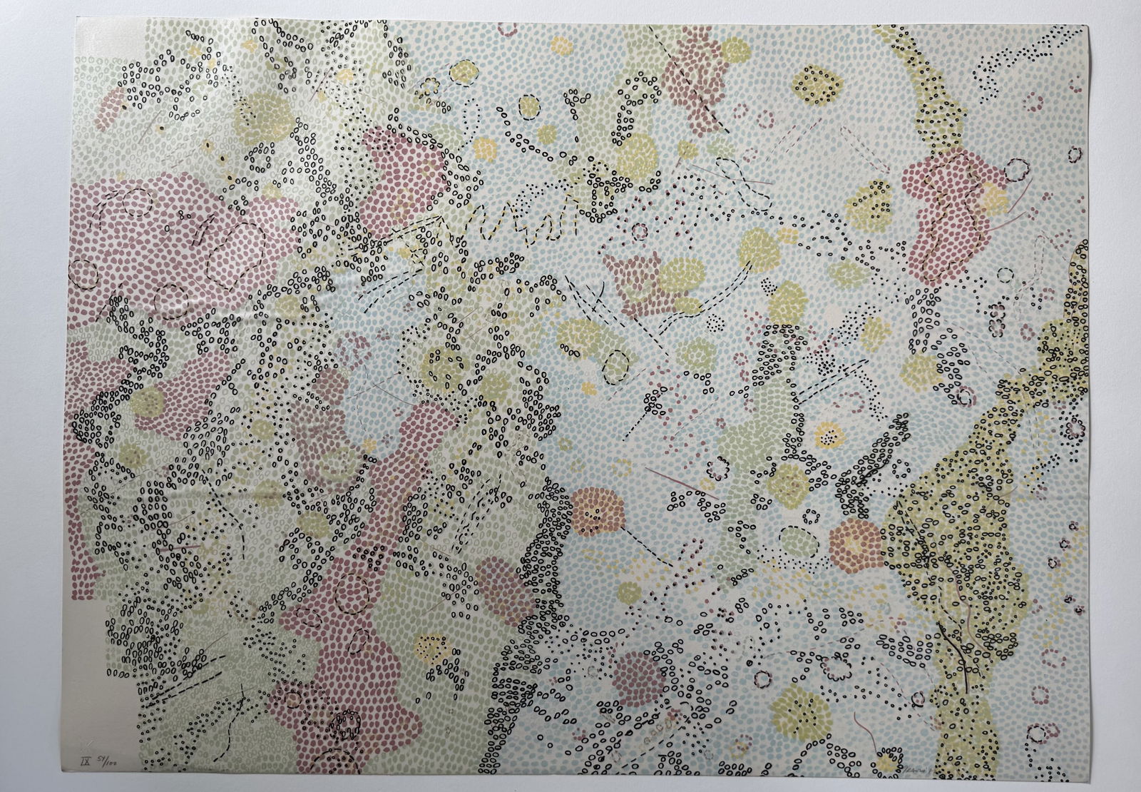 Nancy Graves (1940-1955) 1972 lithograh Postminimalism abstract women listed artist: Title: Nancy Graves (1940-1955) 1972 lithograh Postminimalism abstract women listed artistDescription:Lithographs Based on Geologic Maps of Lunar Orbiter and Apollo Landing Sitessigned in pencil,