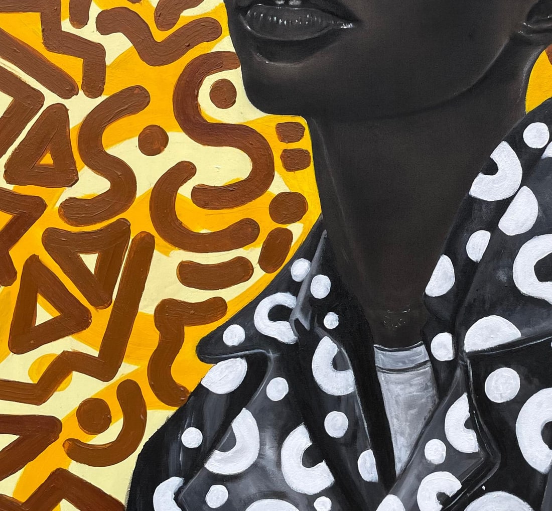 Oluwafemi Akanmu, What About Me 4 -21st Century, Contemporary, Portrait, Mixed Media, Africa, Face, - 16