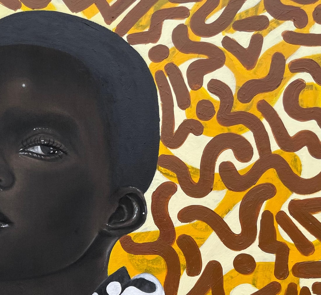 Oluwafemi Akanmu, What About Me 4 -21st Century, Contemporary, Portrait, Mixed Media, Africa, Face, - 3