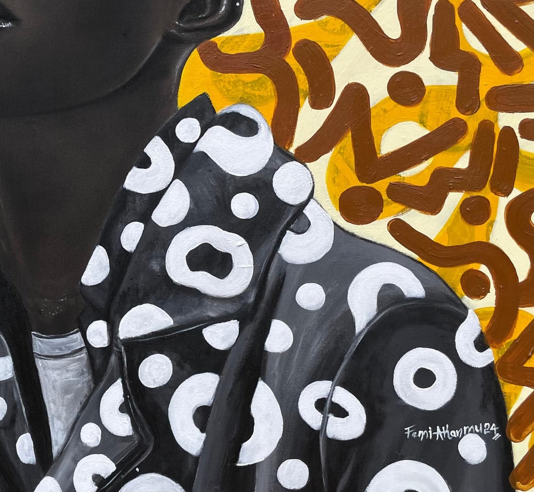 Oluwafemi Akanmu, What About Me 4 -21st Century, Contemporary, Portrait, Mixed Media, Africa, Face, - 5