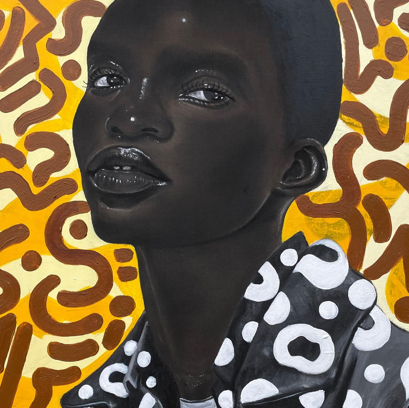 Oluwafemi Akanmu, What About Me 4 -21st Century, Contemporary, Portrait, Mixed Media, Africa, Face, - 6