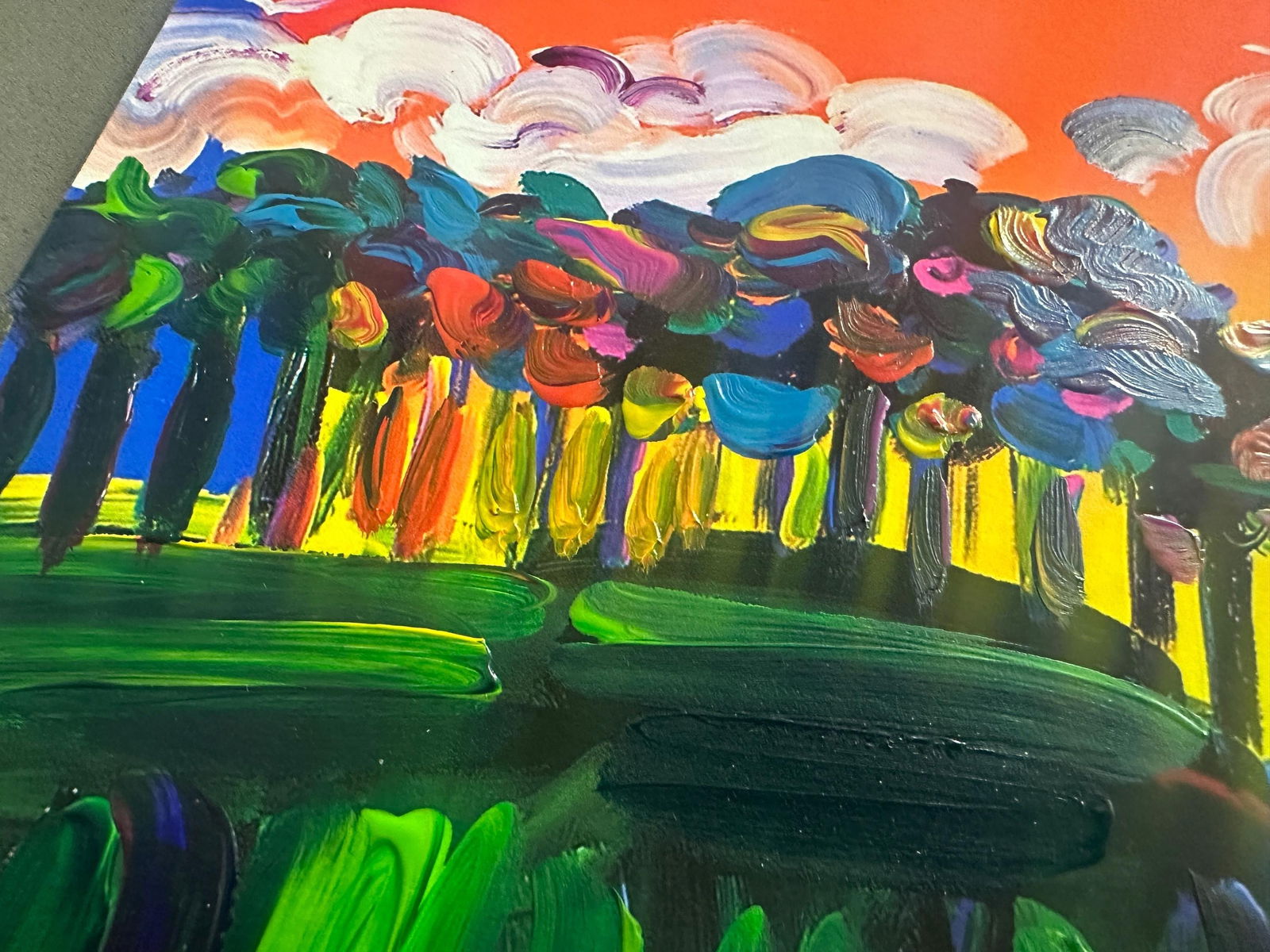 Peter Max Acrylic Painting HAND Painted & Signed Without borders One of a kind Artwork With COA 2 - 4