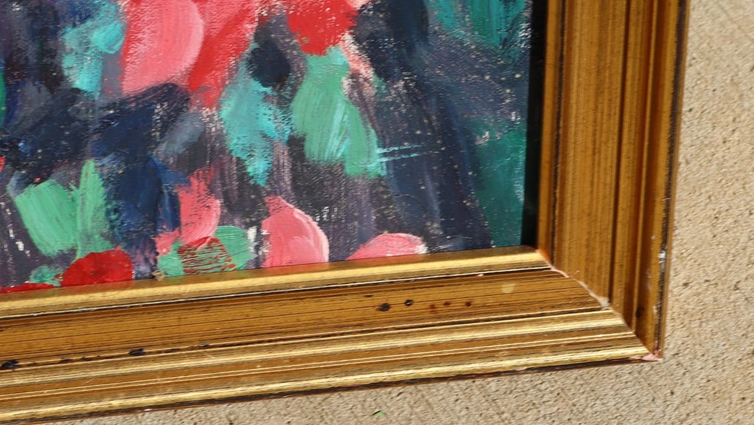 Otari Georgievich Shiukashvili Russian Dark Grapes w Apples oil painting 1990 - 6