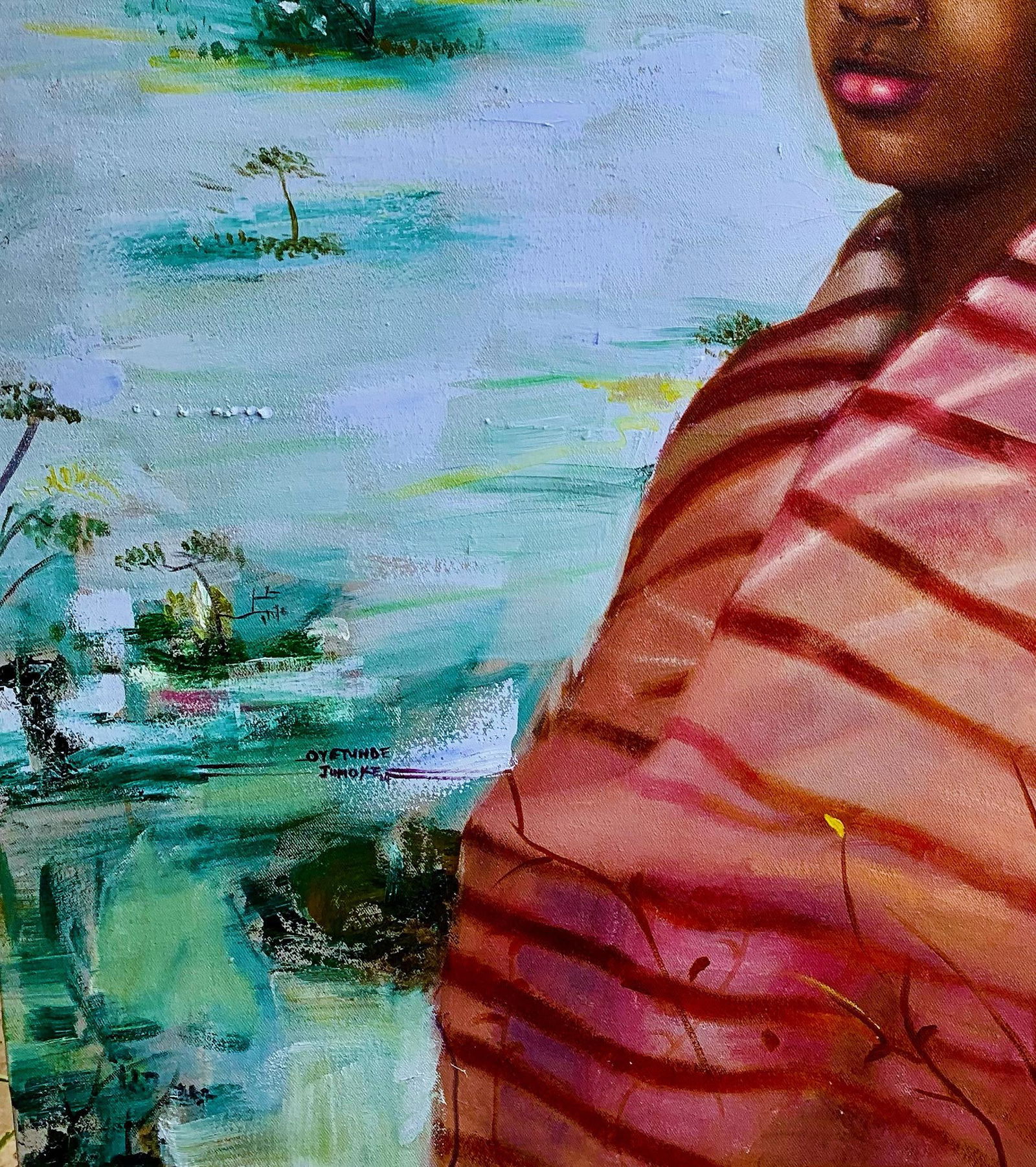 Jumoke Oyetunde, Hope - 21st Century, Contemporary, Figurative Portrait, Oil, Women art, 2022 - 7