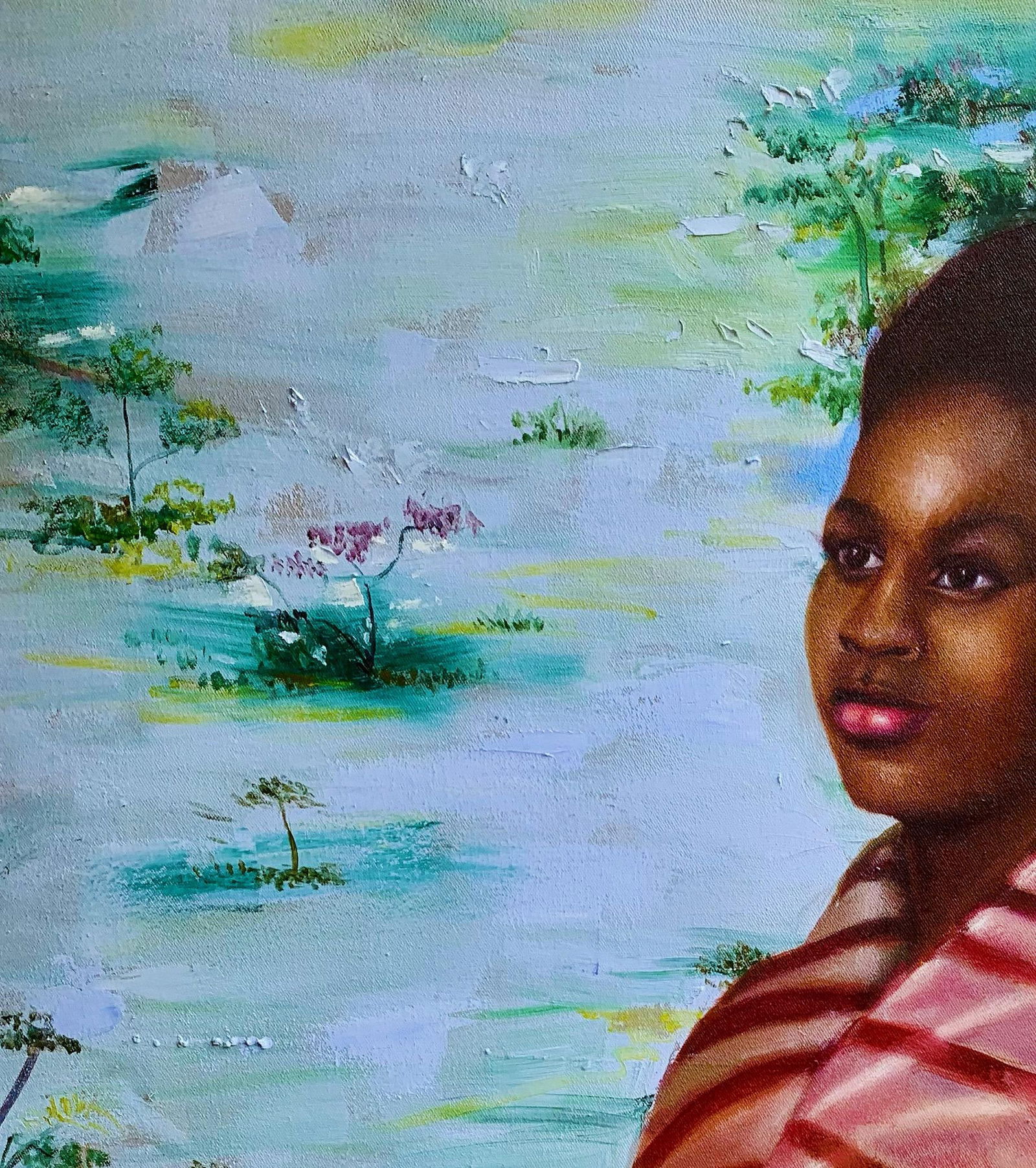 Jumoke Oyetunde, Hope - 21st Century, Contemporary, Figurative Portrait, Oil, Women art, 2022 - 11