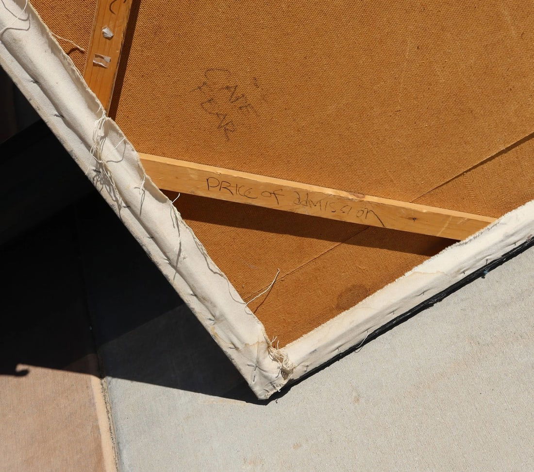 RON "ROMAN" PASTUCHA Modernist Surrealist oil & Mixed Media Amusement Park Scene - 12