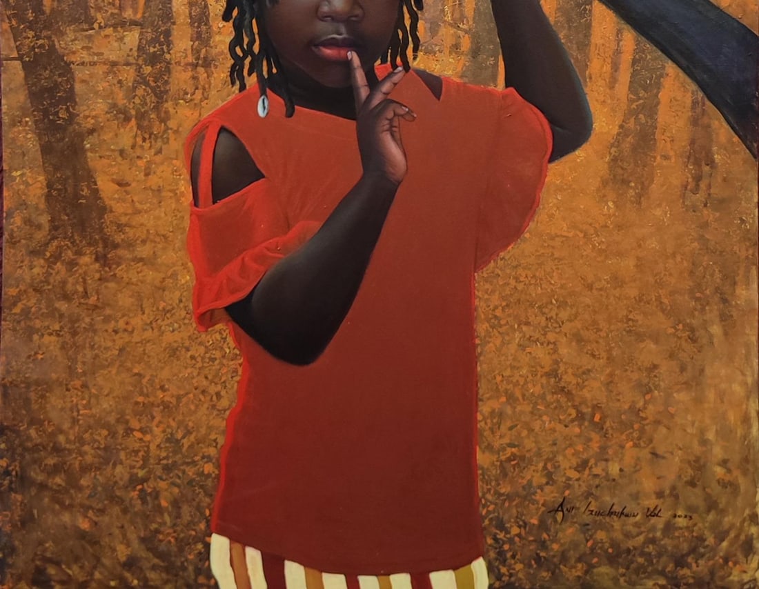 Ani Izuchukwu Valentine, Scenic Route -21st Century, Contemporary, Figurative Portrait, Girl Child - 11