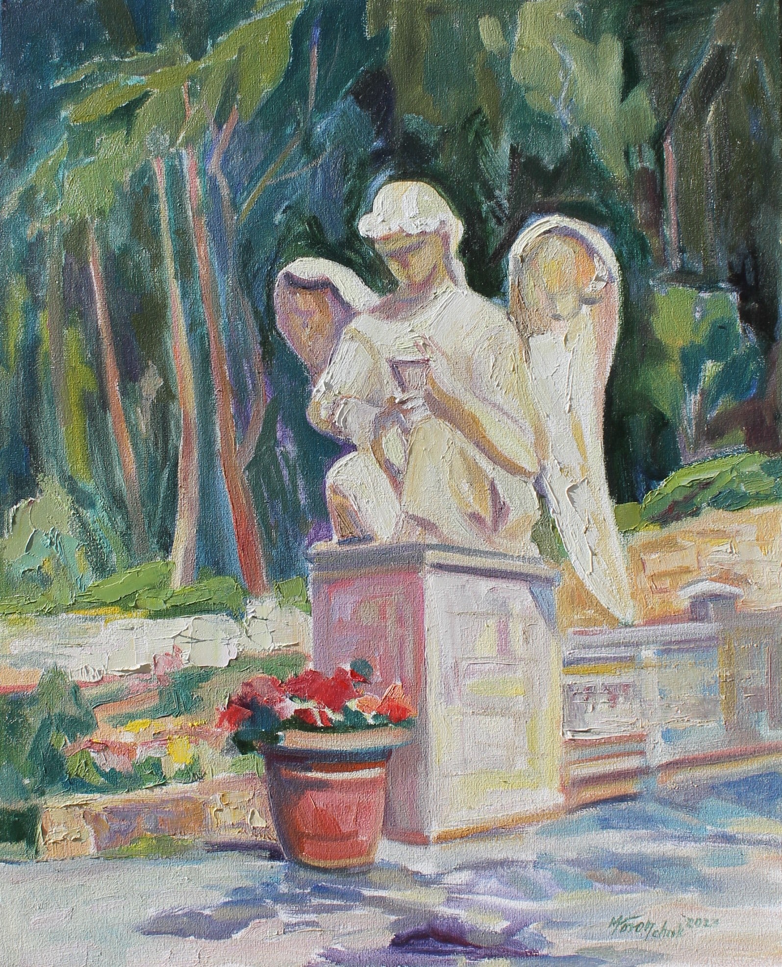 Oil painting Prayer Maria Voloschak: Title: Oil painting Prayer Maria Voloschak Description: 07Vor Painter: Maria Voloschak Size: 50x40 cm/19,68x15,75 inches Components: oil, canvas Original painting from our collection ERA: 2023 