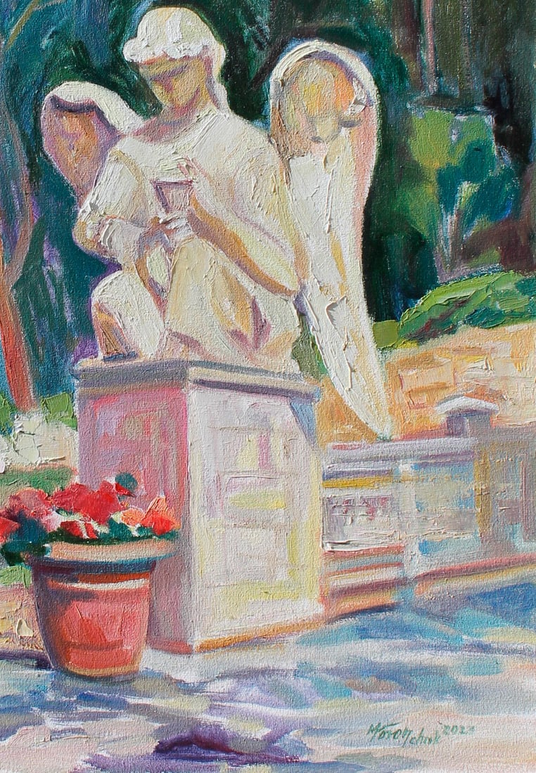 Oil painting Prayer Maria Voloschak - 2