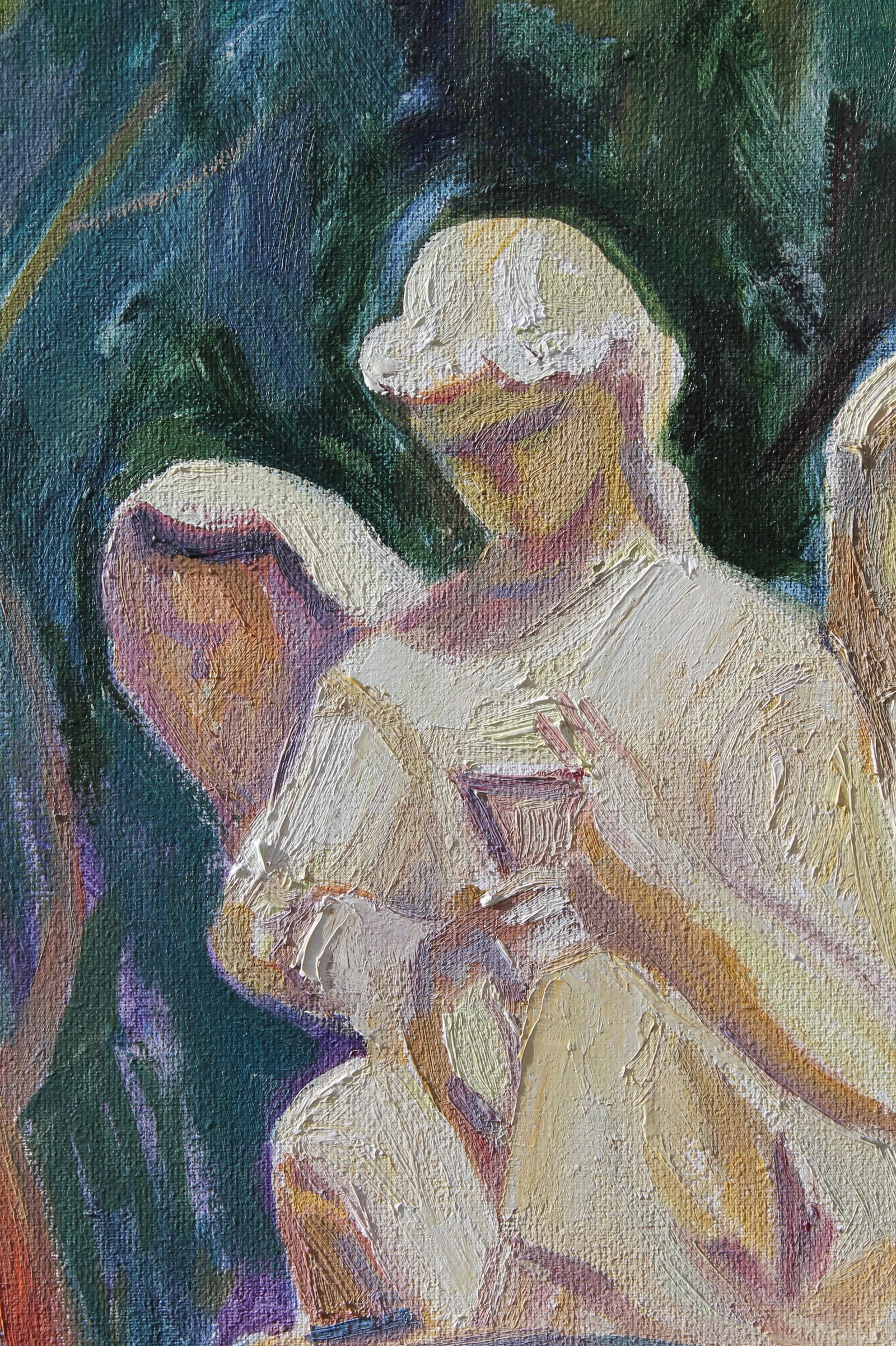 Oil painting Prayer Maria Voloschak - 9