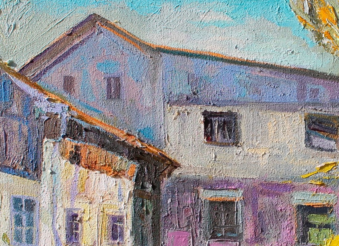 Oil painting The mill in Strusov Maria Voloschak - 2