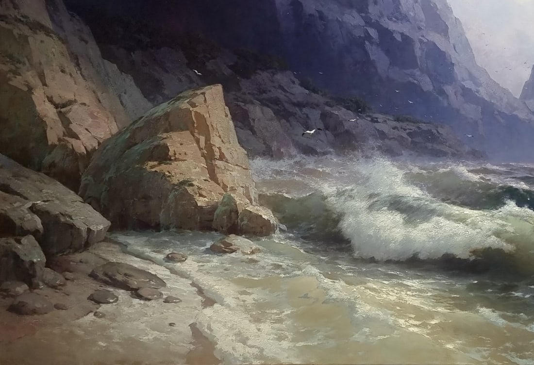 Oil painting Seashore Ukrainian painter - 10