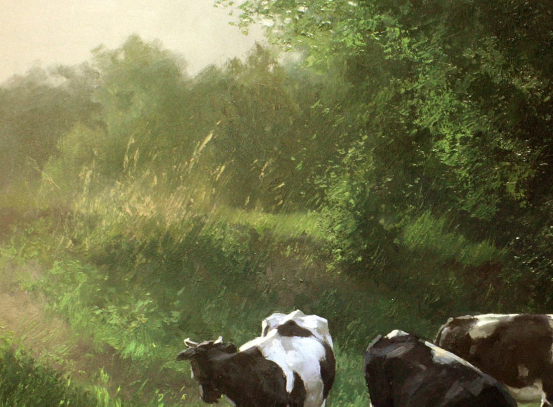 Oil painting Watering hole Ukrainian painter - 4