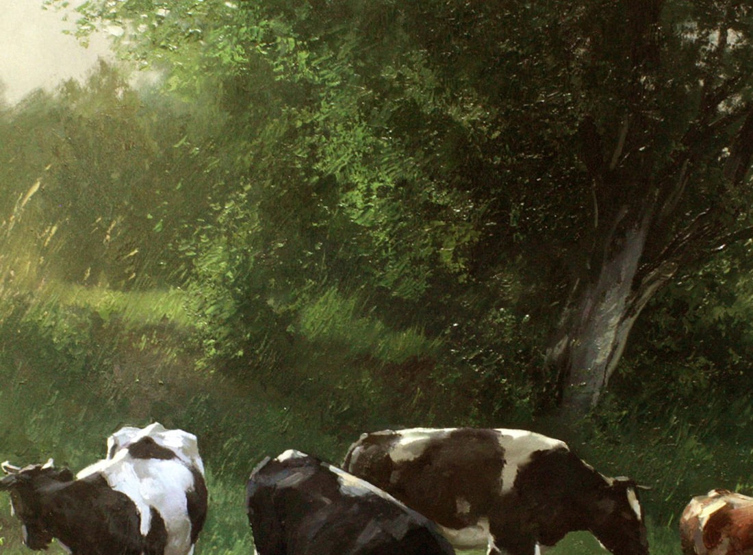 Oil painting Watering hole Ukrainian painter - 5